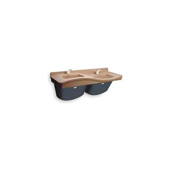 Bradley Bradley Corp Lavatory System, High On Left, 2 People, Series FL2H, 2 Person S45-2463 - main